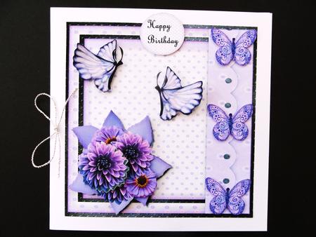 Mini Kit Butterflies & Dahlias by Valerie Spowart