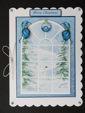 Christmas Winter Window by Valerie Spowart