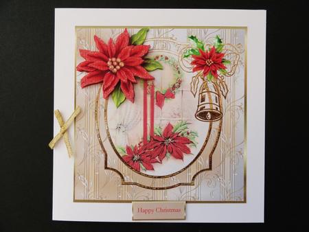 Christmas Candles 7x7 Card with Decoupage by Valerie Spowart