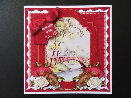 The Bridge Sent with Love 6in Floral Step by Step by Valerie Spowart
