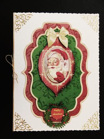 Christmas Santa Bauble Topper Optional Layers & Pyramage by Valerie Spowart