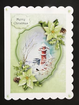 Snowy Vintage Water Pump A5 Topper by Valerie Spowart