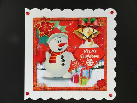 Jolly Snowman Decoupage Mini Kit by Valerie Spowart