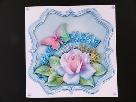 Scallop Topper Roses & Butterflies by Valerie Spowart