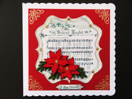Scallop Topper Music Silent Night by Valerie Spowart