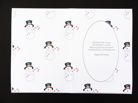 Christmas Snowman Insert 5 by Valerie Spowart