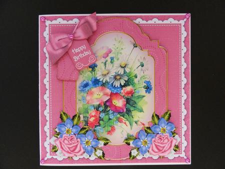 Wildflowers Happy Birthday 6in Floral Step by Step by Valerie Spowart