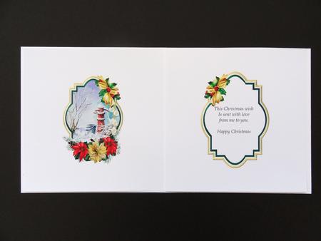 Christmas Water Pump Watercolour Scene Quick Card Insert by Valerie Spowart