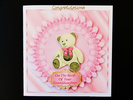 Teddy Bear - New Granddaughter by Valerie Spowart