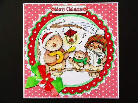 8x8 Hope Your Christmas is a Hoot Mini Kit by Valerie Spowart