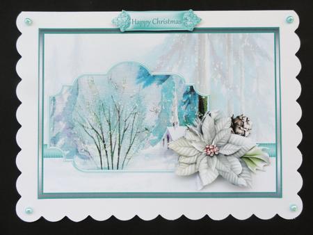 Vintage Christmas and Silver Poinsettias by Valerie Spowart