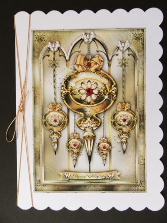 Christmas Vintage Ornaments Card Kit by Valerie Spowart
