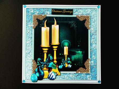 Christmas Candles & Baubles by Valerie Spowart