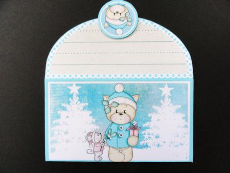 Christmas Kitty & Friend Money Wallet by Valerie Spowart