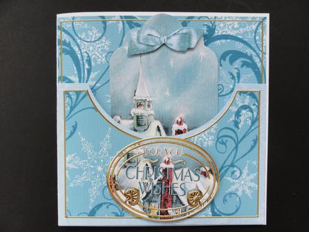 Rooftops Christmas Wishes 7in Tag Card Front Mini Kit by Valerie Spowart