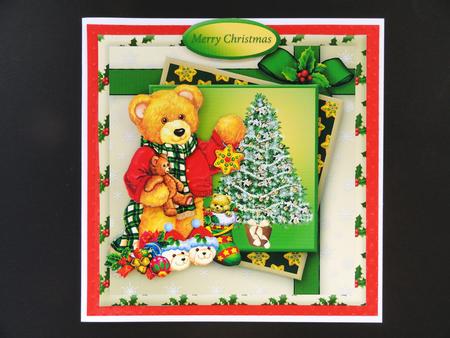 Christmas Teddy Layered Card Mini Kit by Valerie Spowart