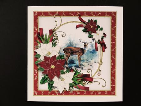 8x8 the Elegant Christmas Deer Mini Kit by Valerie Spowart