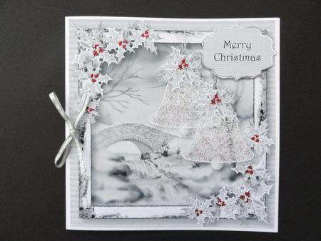 Silver Winter Scene 8x8 Quick Topper by Valerie Spowart