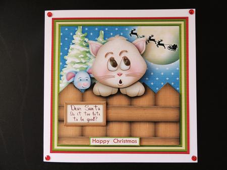 Is It Too Late to Be Good Christmas 7.5 Decoupage Mini Kit by Valerie Spowart