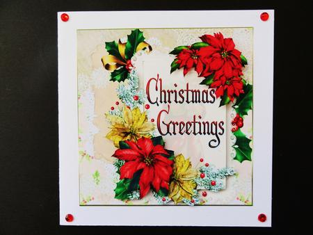 Shabby Chic Christmas Quick Card by Valerie Spowart
