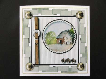 Abandoned Shed Card Topper by Valerie Spowart