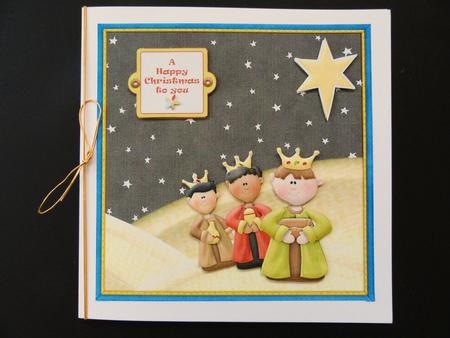 We Three Kings with Decoupage and Tags by Valerie Spowart