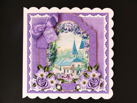 Lavender View Thank You 6in Floral Step by Step by Valerie Spowart
