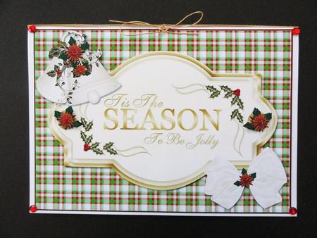 Tis the Season Gold with Poinsettias by Valerie Spowart