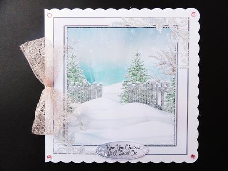 Beautiful Snow Scene 8x8 by Valerie Spowart