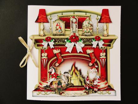 Christmas Festive Fireplace Card Kit by Valerie Spowart