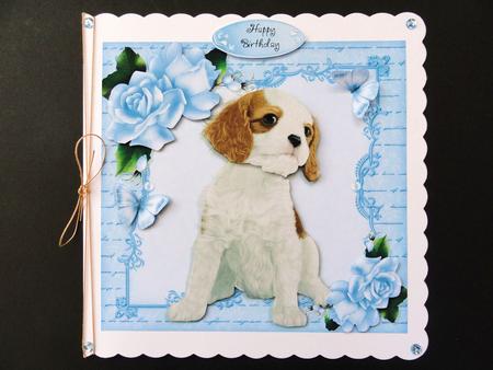 Gorgeous Cavalier with Roses 8x8 Mini Kit by Valerie Spowart