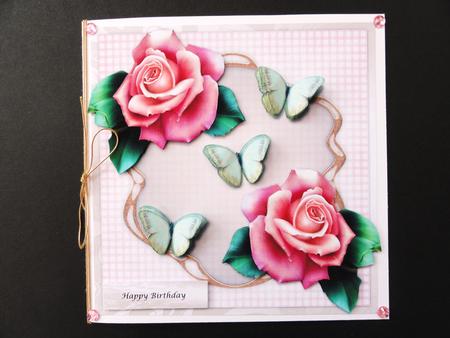 Gorgeous Roses & Butterflies by Valerie Spowart