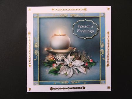 Festival of Joy Candle 8x8 Topper by Valerie Spowart