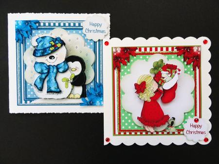 A Very Cute Christmas Bumper Card Front Kit by Valerie Spowart