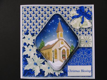 Christmas Church - Diamond Pyramid Card Mini Kit by Valerie Spowart