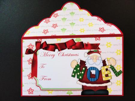 Christmas Money Wallet Santa & Noel by Valerie Spowart