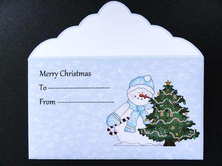 Snowman and Tree Money Wallet by Valerie Spowart