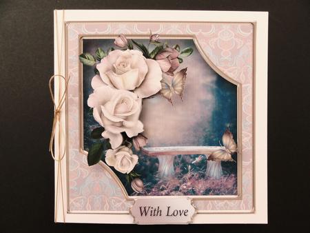 A Quiet Moment Decoupage Card Front by Valerie Spowart