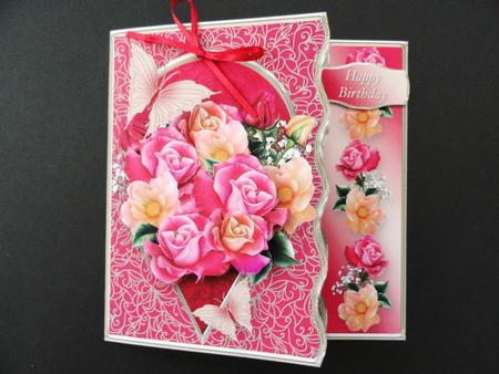 Rosey Bouquet - Wavy Offset Card Mini Kit by Valerie Spowart