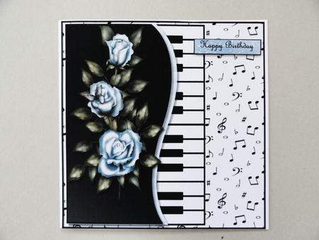 Music & Bleu Vintage Roses Mini Kit by Valerie Spowart