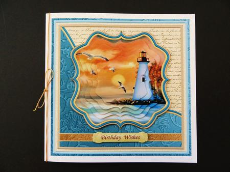 Lighthouse at Sunset 7.5 Pyramage Mini Kit Various Occasions by Valerie Spowart