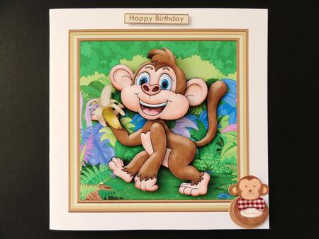 Cheeky Monkey Chinese New Year Valentine's Birthday Mini Kit by Valerie Spowart