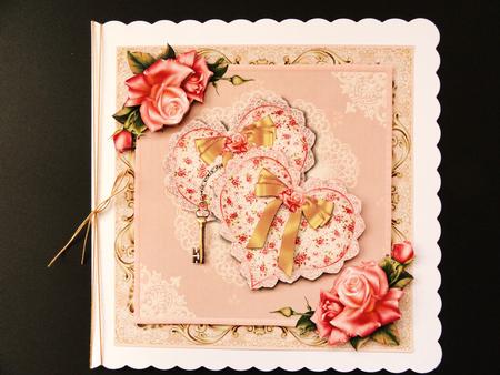 Two Hearts Card Front Kit by Valerie Spowart