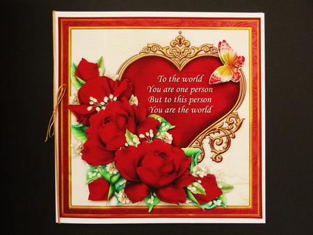 You Are the World Red Roses Verse 8x8 Mini Kit by Valerie Spowart
