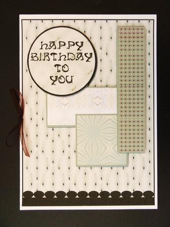 Male Quick Birthday Card 1 by Valerie Spowart