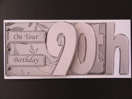 90th Elegant Metallic Book Sheet by Valerie Spowart