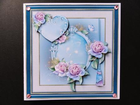 Charming, Romantic, Beautiful Card Topper 1 by Valerie Spowart