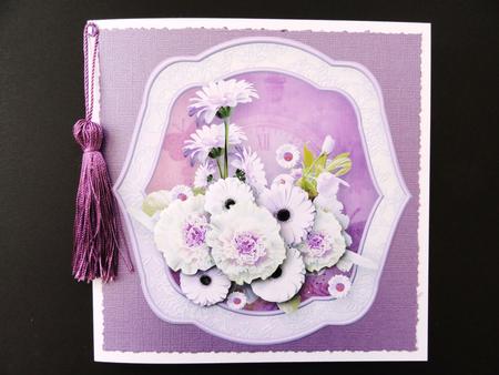Spring Posy - Shaped Easel Card Mini Kit by Valerie Spowart