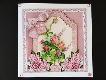 Rose Bouquet Thinking of You 6in Floral Step by Step by Valerie Spowart