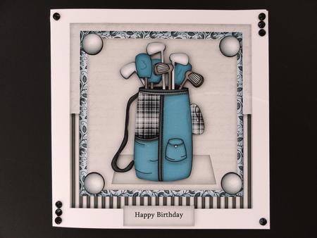 Male Card Golf by Valerie Spowart